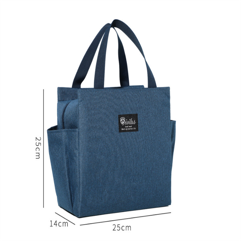 Geantă portabilă pentru prânz Geanta termică pentru picnic Geantă de mână Bento Box Curea Fermoar cu apă Pachet răcitor pentru pregătirea mesei Saci de depozitare a alimentelor