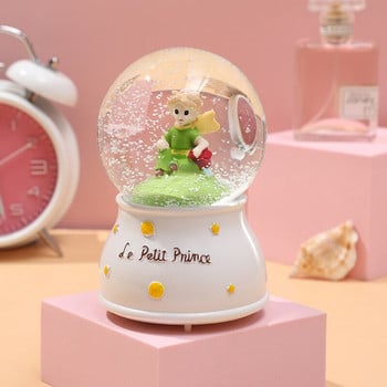 Crystal Snow Globes Ball Glass Crafts Διακόσμηση επιφάνειας εργασίας σπιτιού γραφείου Χριστουγεννιάτικα γενέθλια Γάμος Μουσικό κουτί Δώρο διακόσμηση