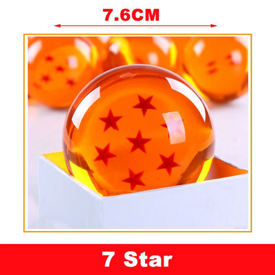 76 mm-es átlátszó 3D 1-7 csillagos kristálygömb fényképezés lencsegolyós üveggyanta jóslás lencsegömb varázsgömb gyermek ajándéktárgyak