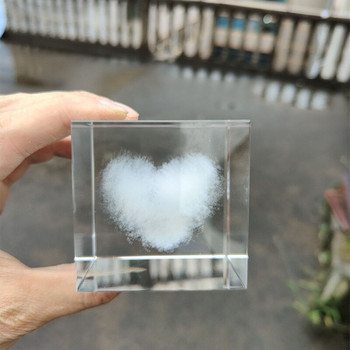 4/5/6 εκ. Κρυστάλλινη μπάλα Εσωτερικό σκάλισμα Διαφανές Love Heart Cloud Moon Στολίδι σπιτιού Χριστουγεννιάτικο δώρο Φωτογραφία στηρίγματα