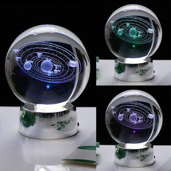 60mm 3D Crystal Ball Crystal Craft Στολίδι Γυαλί χαραγμένο με λέιζερ Μινιατούρα Μοντέλο Dragon Sphere Διακόσμηση επιφάνειας εργασίας