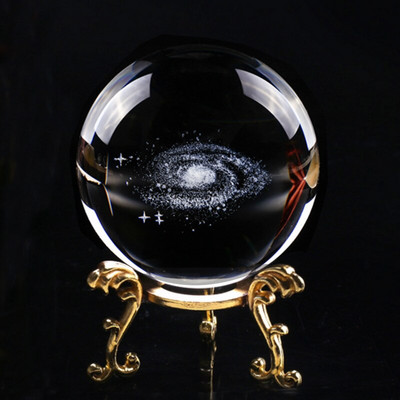 60 mm 3D krištolinis rutulys, krištolinis amatų ornamentas, stiklo lazeriu graviruotas miniatiūrinis drakono modelis, sfera, darbalaukio dekoravimo priedai