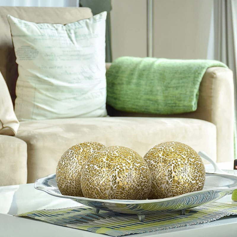 6 vnt. mozaikiniai rutuliniai rutuliai Dekoratyvinis stiklas Dekoratyviniai rutuliukai Stalo centriniai rutuliai Apvalūs stiklo rutuliai, skirti stalo dekoravimui Naujas stilius