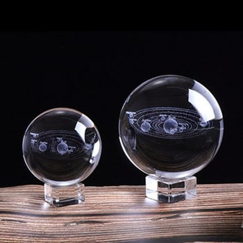 60mm/80mm 3D Zodiac Sign Star Crystal Ball με λέιζερ χαραγμένη γυάλινη σφαίρα Crystal Craft Διακόσμηση σπιτιού Δώρα γενεθλίων