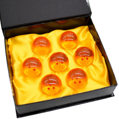 7 db 3,5 cm-es Seven Stars Ball Crystal Balls készlet Gyűjtemény dobozban Klasszikus akciófigurák Játékok Ajándékok