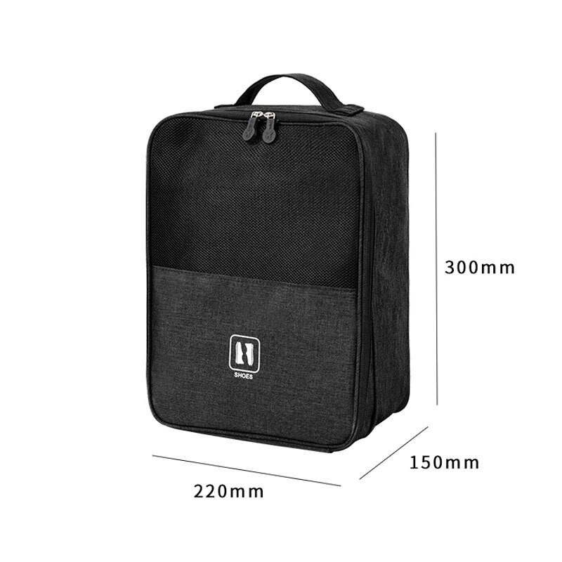 2022 Geantă portabilă pentru încălțăminte, negru, gri, pentru călătorie, organizator de depozitare rezistent la apă, valiza de modă, organizatori, geantă pentru pantofi de călătorie.