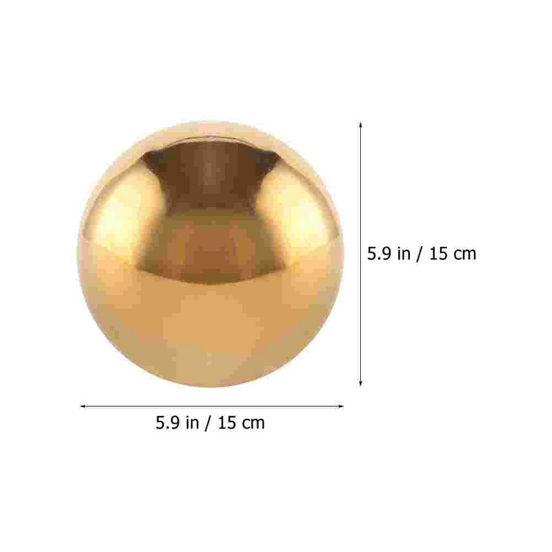 20 CM bumbiņas skatīšanās dārza spogulis globuss, dobas atstarojošas bumbiņas pulētas āra spīdīga pagalma nerūsējošā tērauda zelta diskobumba