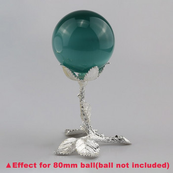 Μεταλλική βάση οθόνης για κρυστάλλινη γυάλινη μπάλα φακού Μεγάλη βάση μαντικής φωτογραφίας Lensball 60mm 80mm Magic Sphere Globe Holder