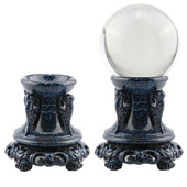 Стойка за дисплей от смола за кристална стъклена топка за лещи 80 100 mm Голяма гадателска фотография Lensball Base Magic Sphere Holder Home Decor