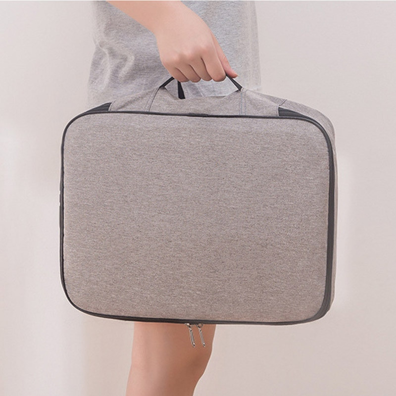 Lielas ietilpības daudzslāņu dokumentu biļetes Glabāšanas soma Sertifikāts Failu organizētāja futrālis Mājas Ceļojumu pases portfelis ar slēdzeni