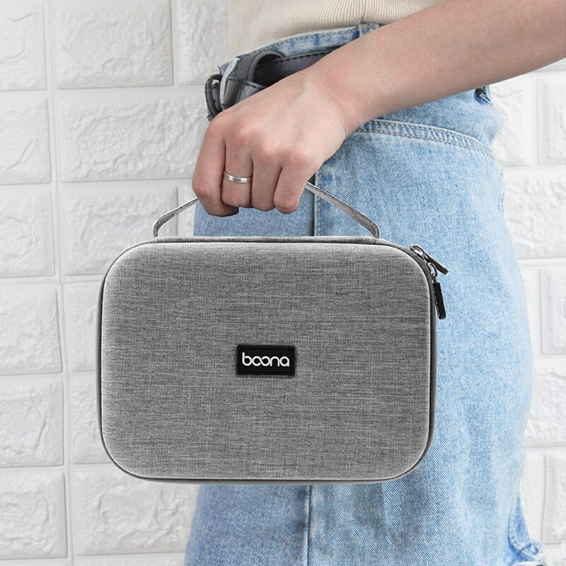 TUUTH ausinių dėklas, patogus kabelių laikymo krepšys kietiesiems diskams, USB, ausinėms, elektronikos tvarkyklei, vieno sluoksnio / dviejų sluoksnių