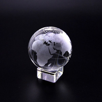 Атлетичен спортен сувенир, кристална топка, стъклена сфера със стойка, миниатюрен орнамент, топка, заземяваща кристален глобус, преспапие