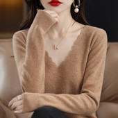 Γυναικείο μακρυμάνικο ριγέ πουλόβερ