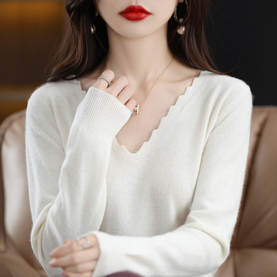 Γυναικείο μακρυμάνικο ριγέ πουλόβερ