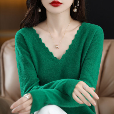 Γυναικείο μακρυμάνικο ριγέ πουλόβερ