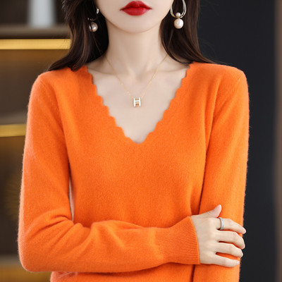 Γυναικείο μακρυμάνικο ριγέ πουλόβερ