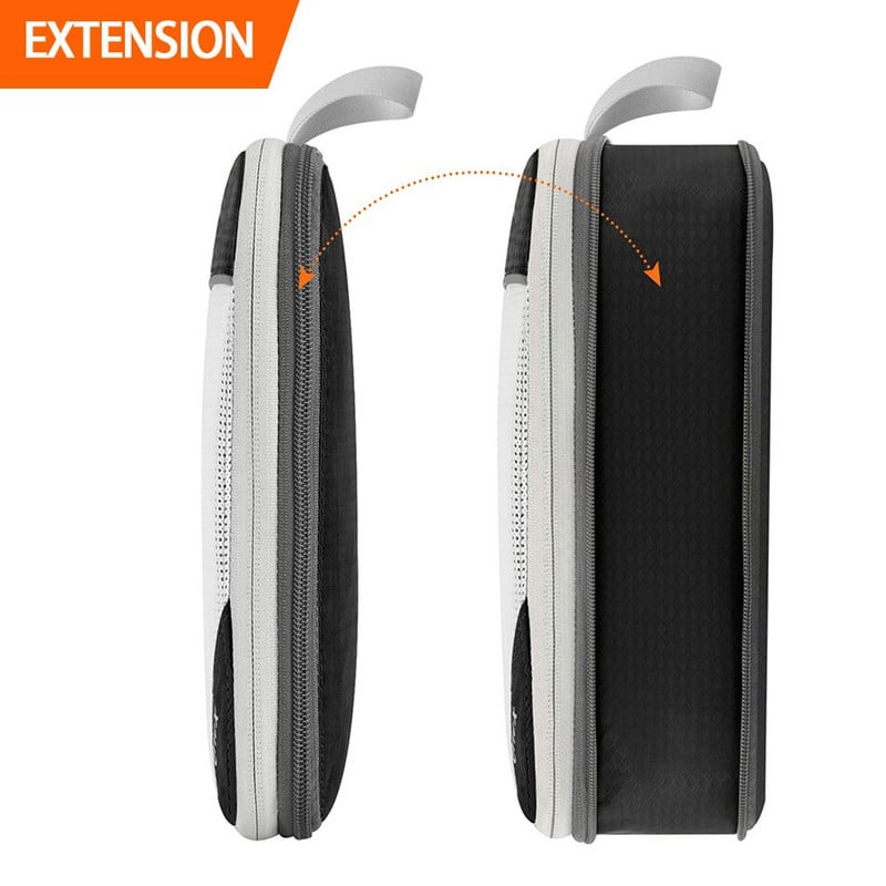 3 vnt. kelioninis suspaudžiamas laikymo krepšio rinkinys, nešiojamasis pakavimo kubelių bagažo tvarkytuvas, tinklinė vizuali bagažo saugykla