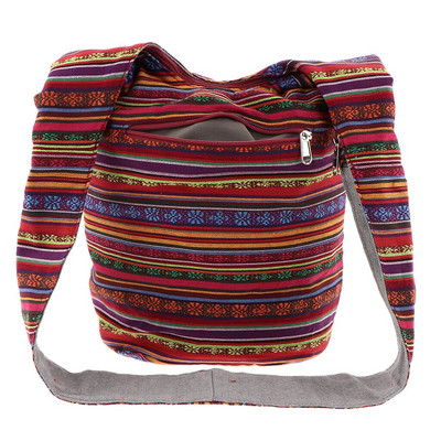 Yoga Geantă Umăr Crossbody Thai Hippie Boho Fashion Sling Poșetă cu flori