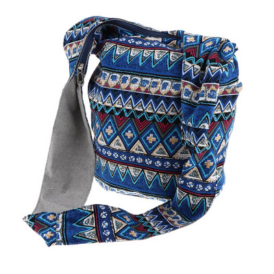Yoga Geantă Umăr Crossbody Thai Hippie Boho Fashion Sling Poșetă cu flori