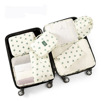 Комплект от 7/8/9 части Пътни чанти за съхранение Домашен сгъваем органайзер за тоалетни принадлежности За дрехи Обувки Опаковка за багаж Куфар Куфар Подредена торбичка