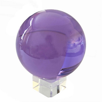 Κρυστάλλινη σφαίρα 70mm Paperweight Lilac Quartz Sphere Fengshui Στολίδια Διακόσμηση σπιτιού Ειδώλια Αναμνηστικά δώρα