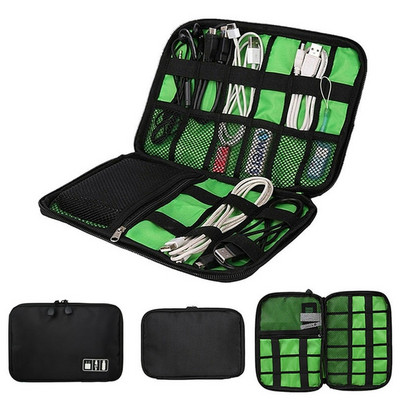 TUUTH utazási kábeltáska USB töltő fülhallgató vezetékes merevlemez tok kütyüszervező táska Power Bank ipad-hez