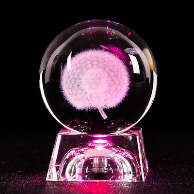 3D Naprendszer bolygók Kristálygömb tiszta szarvas lézergravírozott üveggolyó gömbgömb miniatűr irodai lakberendezés 60mm
