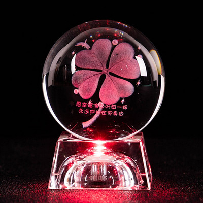 3D Naprendszer bolygók Kristálygömb tiszta szarvas lézergravírozott üveggolyó gömbgömb miniatűr irodai lakberendezés 60mm