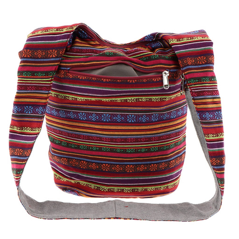 Genți Crossbody Hippie Thai Geantă Crossbody Hippie Boemă Geanta Hobo Sling Geantă Messenger realizată manual