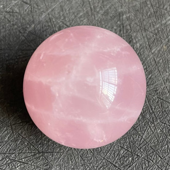 Φυσική πέτρα Τριαντάφυλλο Χαλαζία Κρυστάλλινη Μπάλα Γυαλισμένη Rock Pink Sphere Feng Shui 2022 Μαντική Διακόσμηση Δώρο Ρέικι Θεραπεία