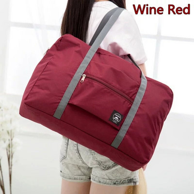 1 τεμ. Μεγάλες πτυσσόμενες αδιάβροχες τσάντες αποθήκευσης αποσκευών 6 χρωμάτων βαλίτσα τσάντα ταξιδιού Τσάντα ώμου Organizer τσάντα tote