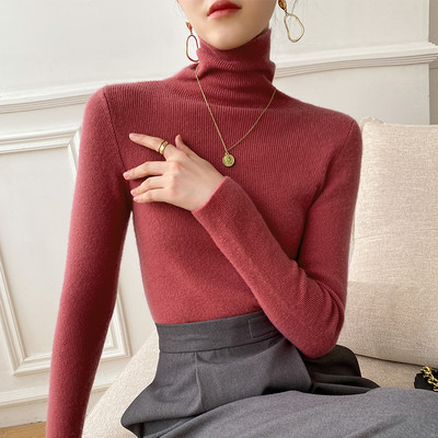 Μοντέρνο γυναικείο πουλόβερ με οβάλ λαιμόκοψη, νέο μοντέλο