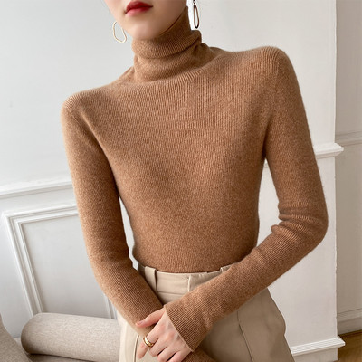 Μοντέρνο γυναικείο πουλόβερ με οβάλ λαιμόκοψη, νέο μοντέλο