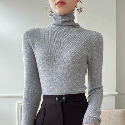 Μοντέρνο γυναικείο πουλόβερ με οβάλ λαιμόκοψη, νέο μοντέλο