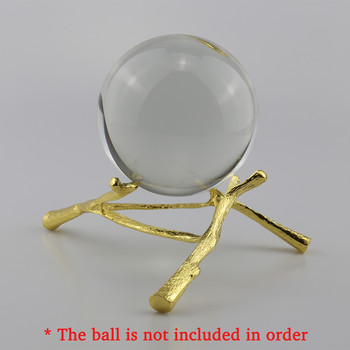 Μεταλλική βάση οθόνης για μπάλα φακού κρυστάλλου γυαλιού 60 80 100 mm Divination Photography Lensball Base Big Magic Sphere Globe Holder