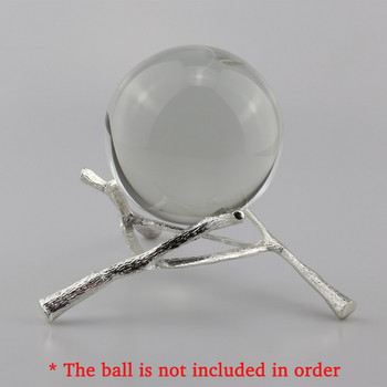 Μεταλλική βάση οθόνης για μπάλα φακού κρυστάλλου γυαλιού 60 80 100 mm Divination Photography Lensball Base Big Magic Sphere Globe Holder