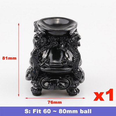 Resin Dragon kijelző állvány kristályüveg lencsék golyós jóslás fényképezéshez Lensball talp 60 80 100 120mm Magic Sphere tartó
