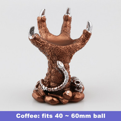 Resin Dragon kijelző állvány kristályüveg lencsék golyós jóslás fényképezéshez Lensball talp 60 80 100 120mm Magic Sphere tartó