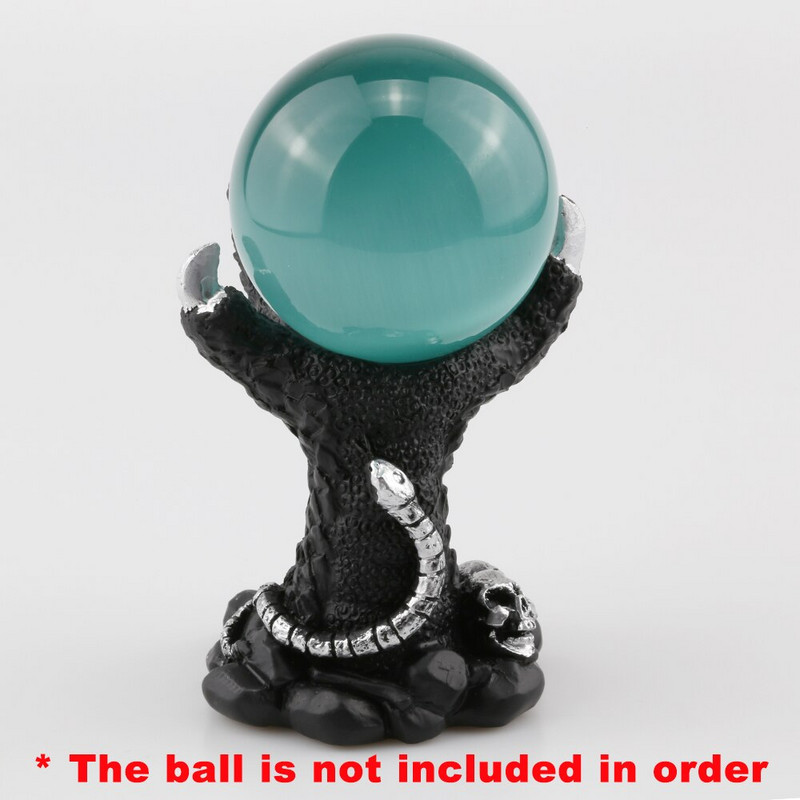 Resin Dragon kijelző állvány kristályüveg lencsék golyós jóslás fényképezéshez Lensball talp 60 80 100 120mm Magic Sphere tartó