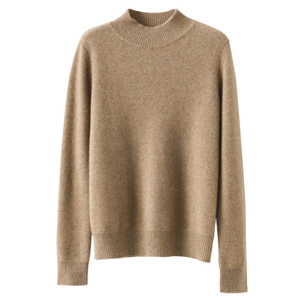 Minkštas žieminis megztinis ilgomis rankovėmis moterims