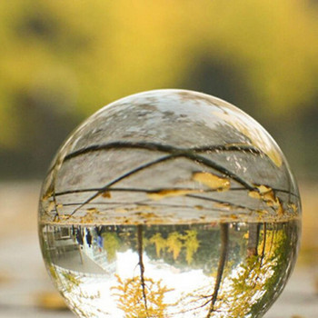 За ясна фотография Стъклена топка Декоративна топка 70 мм 60 мм топка за обектив Глобус кристална топка Lensball Фън Шуй топка Сфера Стойка