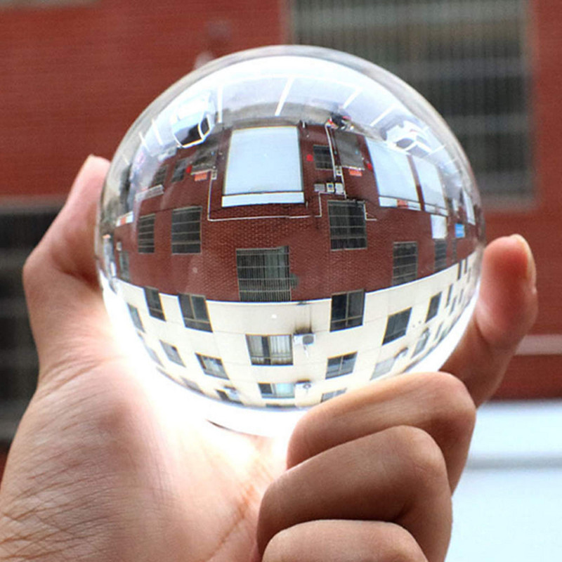 Για καθαρή φωτογραφία Γυάλινη μπάλα διακοσμητική μπάλα 70mm 60mm μπάλα φακού Globe κρυστάλλινη σφαίρα φακό Feng Shui Ball Sphere Stand