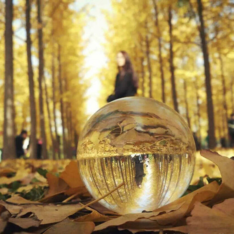 Για καθαρή φωτογραφία Γυάλινη μπάλα διακοσμητική μπάλα 70mm 60mm μπάλα φακού Globe κρυστάλλινη σφαίρα φακό Feng Shui Ball Sphere Stand