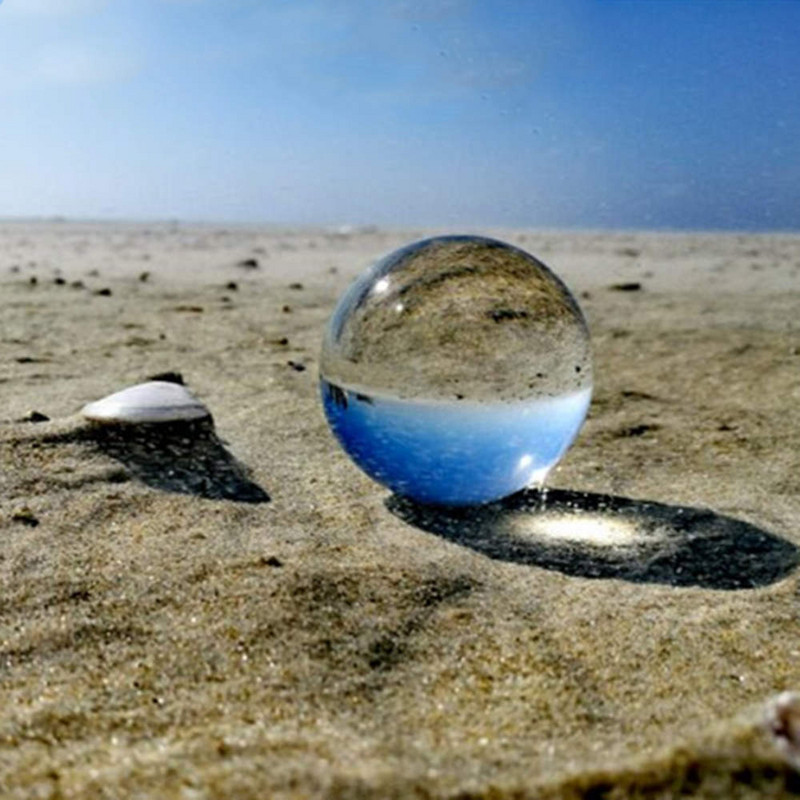 Για καθαρή φωτογραφία Γυάλινη μπάλα διακοσμητική μπάλα 70mm 60mm μπάλα φακού Globe κρυστάλλινη σφαίρα φακό Feng Shui Ball Sphere Stand