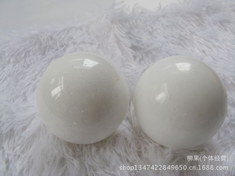 2 db/50mm természetes jade Baoding játékosok Solid Fitness Kézilabda Egészséges gyakorlat Dekompresszió Relaxáció Dekorációs labda