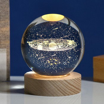 Dreamy Solar Globe Galaxy K9 Crystal Ball Snow Globe Αστρονομία Πλανήτες Μπάλα Φανταστική διακόσμηση σπιτιού Διακοσμητικές Μπάλες Μοντέλο Δώρο