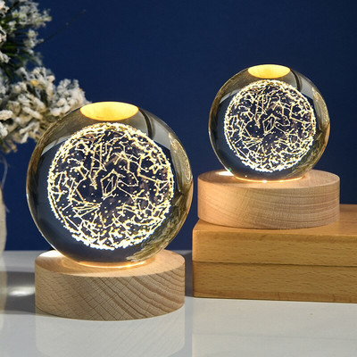 Glob solar de vis Galaxy K9 Glob de cristal Glob de zăpadă Astronomie Planete Minge Decor fantastic pentru casa Bile decorative Model Cadou