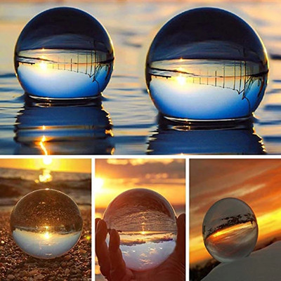 80mm Clear Glass Crystal Ball Healing Sphere Photography Props Δώρα νέες τεχνητές κρυστάλλινες μπάλες για διακόσμηση γάμου σπιτιού