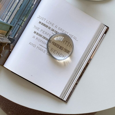 Cristal Decorat Minge Nordic Sticla Presapapet Rechizite Fotografie Accesorii Home Office Decor Masa