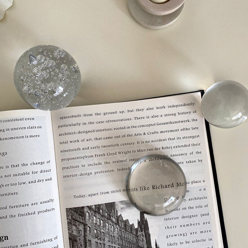 Cristal Decorat Minge Nordic Sticla Presapapet Rechizite Fotografie Accesorii Home Office Decor Masa